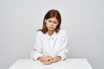 portrait of a young woman in office