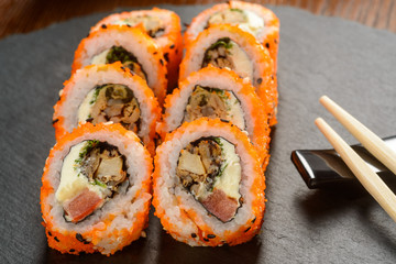 Rolls sprinkled with sesame seeds