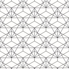 Triangle and hexagon pattern. Vector background. Geometric abstract texture.