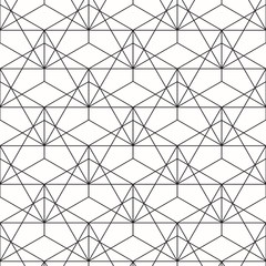 Triangle and hexagon pattern. Vector background. Geometric abstract texture.