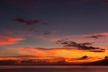 Fototapeta na wymiar Maui Sunset Hawaii