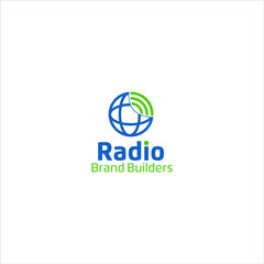 Brand builders radio logo design inspiration