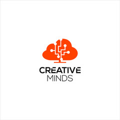 Creative mind logo design modern