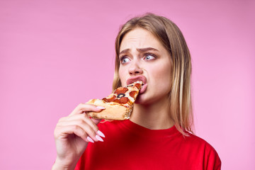 woman eating cake