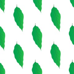 green leaf seamless pattern vector. leaf seamless pattern illustration