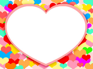 ハートのフレーム