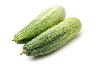 Muskmelon (yangjiaomitianguo) on white background