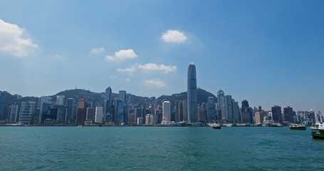 Hong Kong city downtown