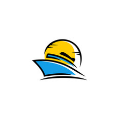 Dhow Or Ship Logo Design Inspiration Vector