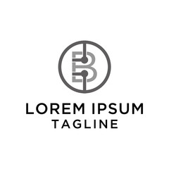  Letter B orthodontic Logo Template