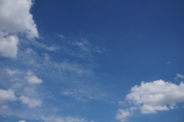 blue sky with clouds