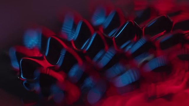 fluid forming spikes in a dark abstract atmosphere