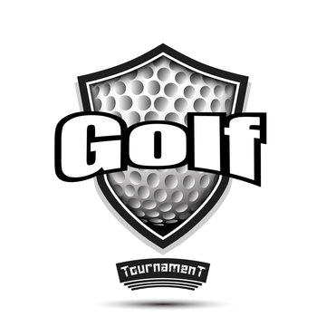 Golf logo design template