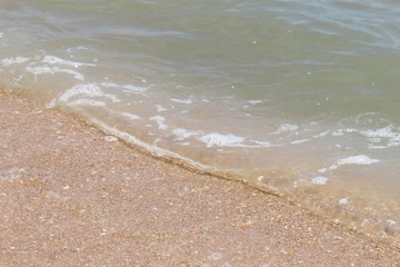 Fototapeta na wymiar Ocean water background on Atlantic coast of North Florida