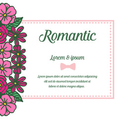 Fototapeta na wymiar Seamless colorful floral frame background, for template of greeting card romantic. Vector