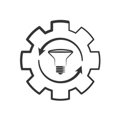 Artificial Intelligence icon. flat. isolated on white background. 