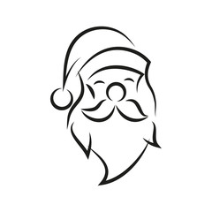 Święty Mikołaj logo wektor