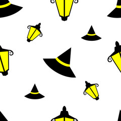 halloween helloween bat skull seamless pattern illustration vector