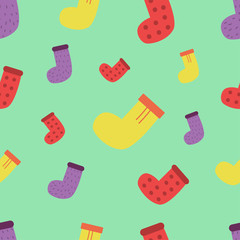 christmas day seamless pattern fun vector shocks