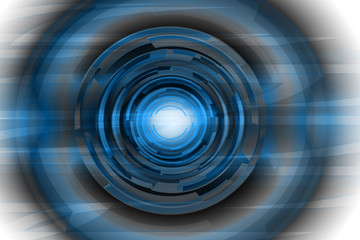 dark blue circle abstract digital