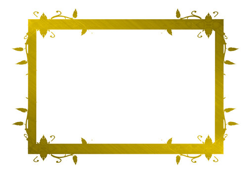 Old Gold Vine Shapes Frame