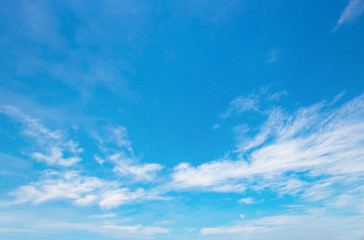 Beauty white cloud and clear blue sky in sunny day texture background