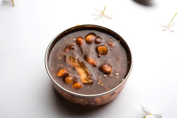 ambrosia or Panchamrit or Panchamrut or Panchamrutham or Panchamrutha is a sweet and sour food offered in prayers or puja to hindu Deity or gods