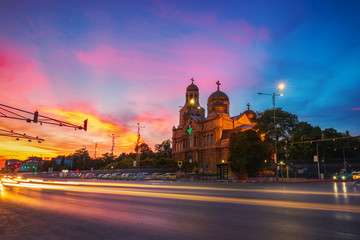 Fototapeta na wymiar The Cathedral of the Assumption in Varna, Bulgaria
