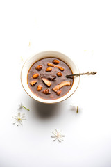 ambrosia or Panchamrit or Panchamrut or Panchamrutham or Panchamrutha is a sweet and sour food offered in prayers or puja to hindu Deity or gods