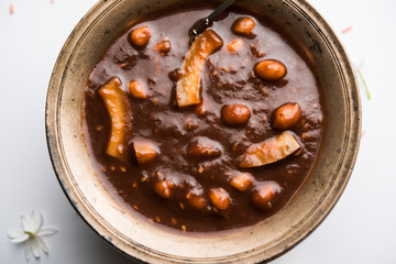 ambrosia or Panchamrit or Panchamrut or Panchamrutham or Panchamrutha is a sweet and sour food...
