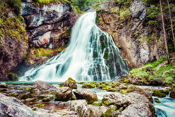 Golling waterfall in the Salzburger Land, Austria © mdworschak