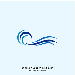 Water wave Logo Template