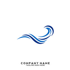 Water wave Logo Template