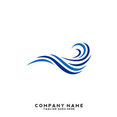 Water wave Logo Template