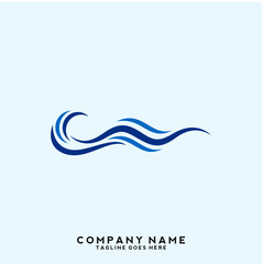 Water wave Logo Template