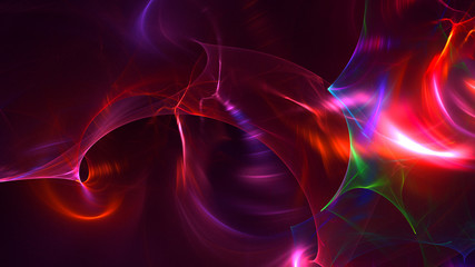 3D rendering multicolored abstract fractal