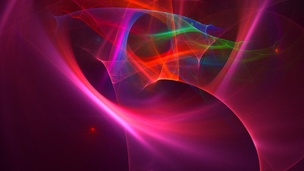 3D rendering multicolored abstract fractal
