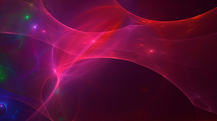 3D rendering multicolored abstract fractal