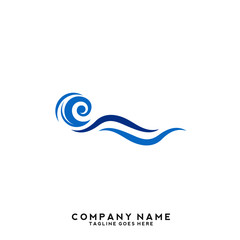 Water wave Logo Template