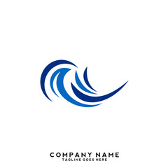 Water wave Logo Template