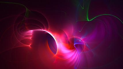 3D rendering multicolored abstract fractal