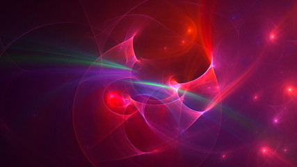 3D rendering multicolored abstract fractal