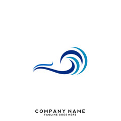 Water wave Logo Template