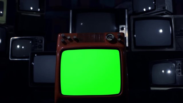 Old TV Green Screen Explosion. Night Tone. Zoom In. You can Replace Green Screen with the Footage or Picture you Want with &ldquo;Keying&rdquo; effect in After Effects (check out tutorials on YouTube).