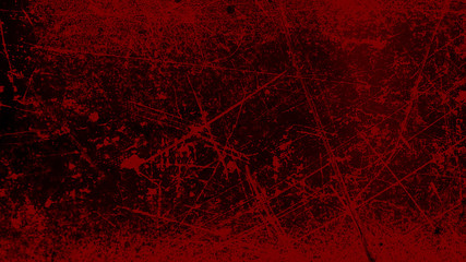 grunge halloween background with blood splash space on wall