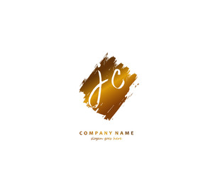  JC Initial letter logo template vector