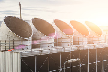 Industrial Large Water Air Cooling tower Chiller chimney for larger office building