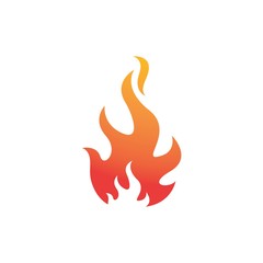 Fire flame Logo Template vector icon Oil, gas and energy logo concept
