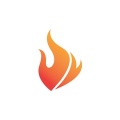 Fire flame Logo Template vector icon Oil, gas and energy logo concept
