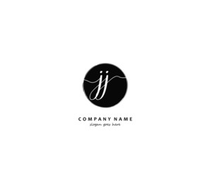  JJ Initial letter logo template vector